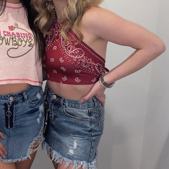 SHEIN bandana halter top size M - Picture 1 of 1